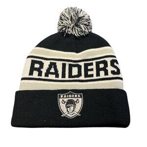 RAIDERS BUDWEISER NEW Toque Hat NFL Football Las Vegas Raiders Black Grey White